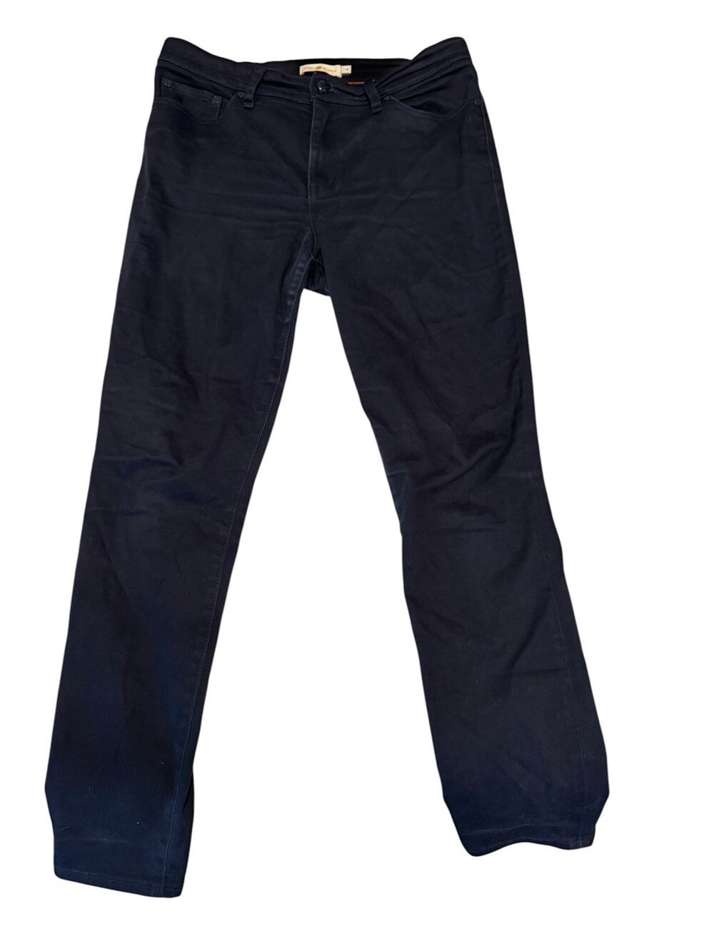 Tory Burch Women's Mid Rise Skinny Stretch Jeans Sz. 28 Navy Blue Minimalist